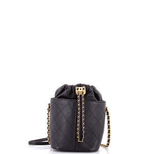Chanel Cc Drawstring Bucket Bag Quilted #253042C34B